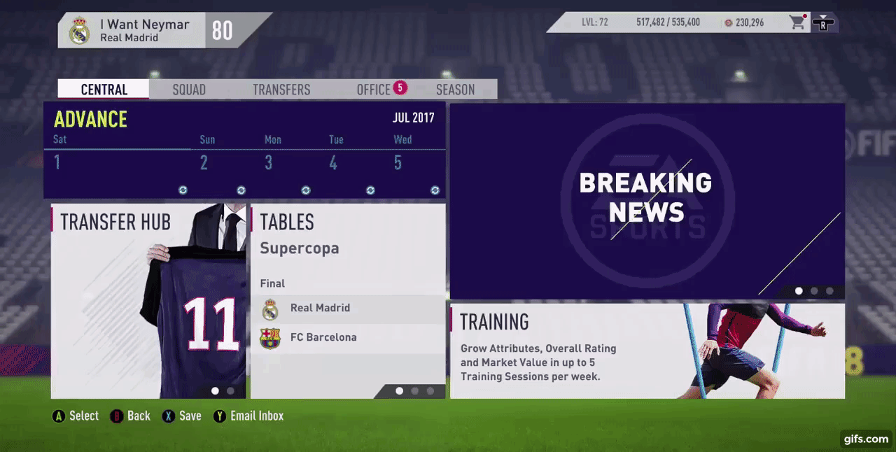 Modo Carreira Manager